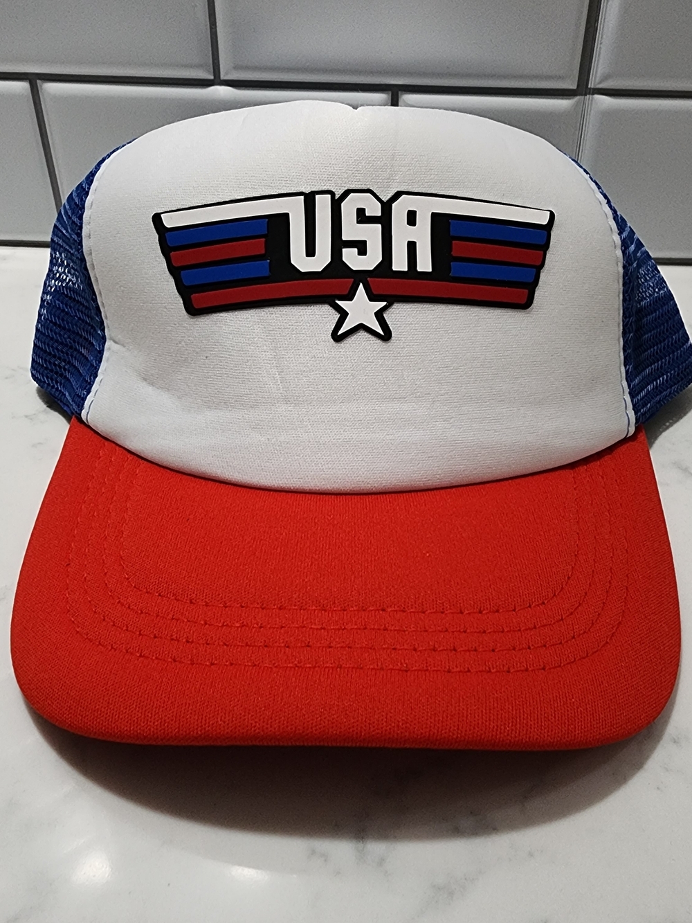 USA Trucker Hat - Red, White & Blue